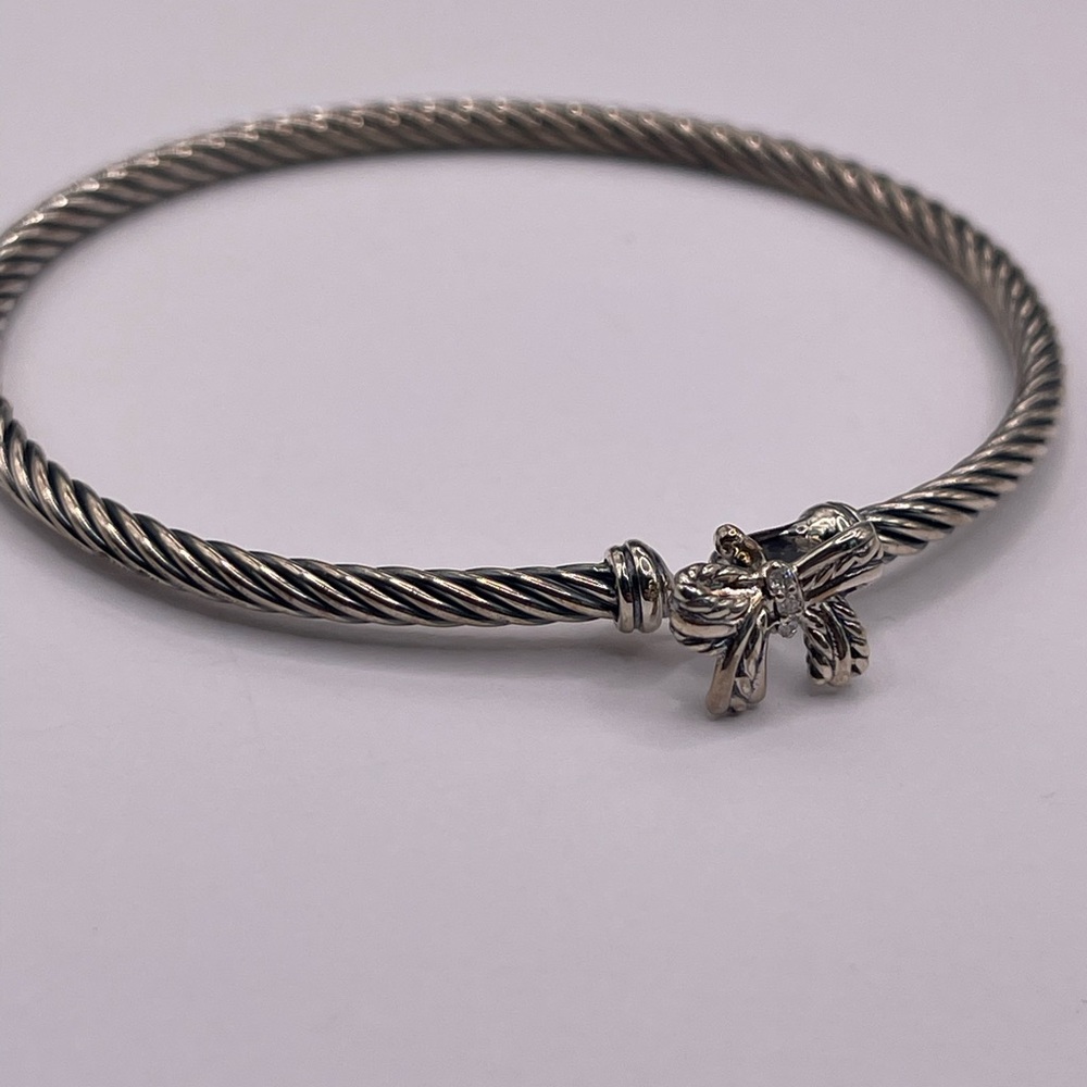 David Yurman Chatelaine Bow Bracelet with Sterling Silver - Picture 7 of 8